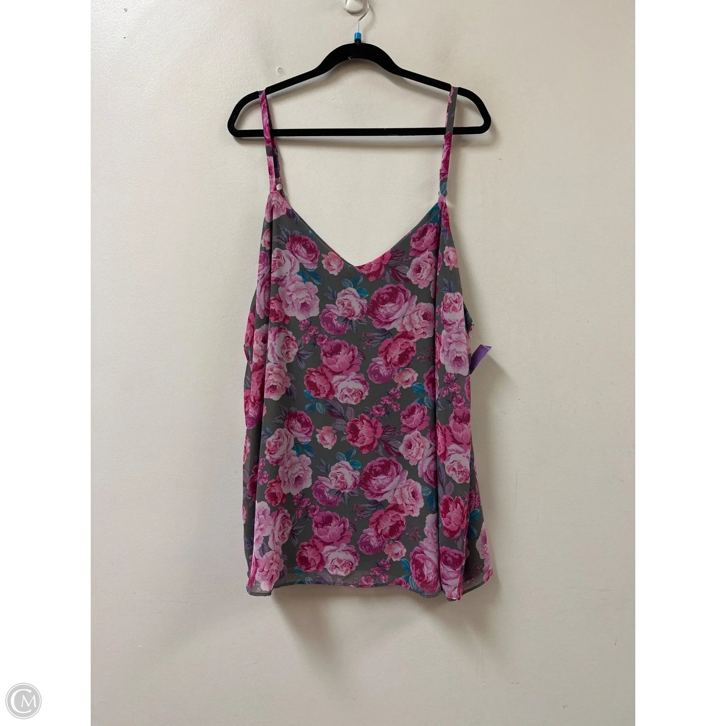 Top Sleeveless By Torrid In Grey & Pink, Size: 4x