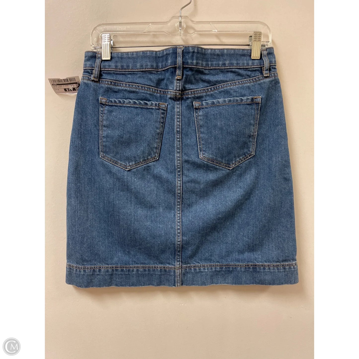 Skirt Mini & Short By Loft In Blue Denim, Size: 0
