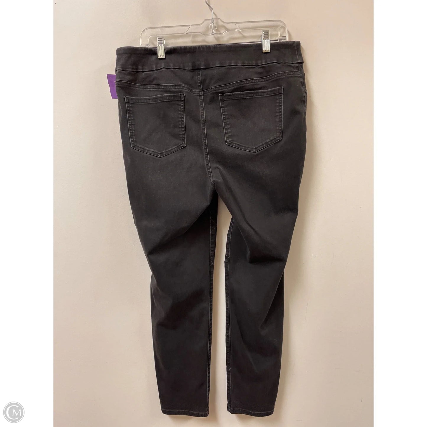 Jeans Skinny By Chicos In Grey Denim, Size: 12