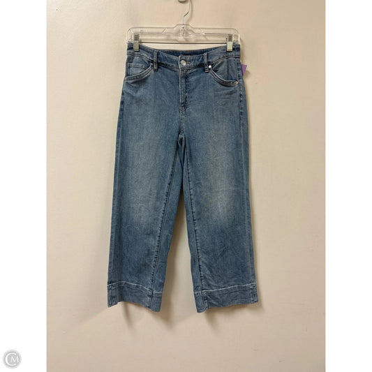Jeans Cropped By Chicos In Blue Denim, Size: 2