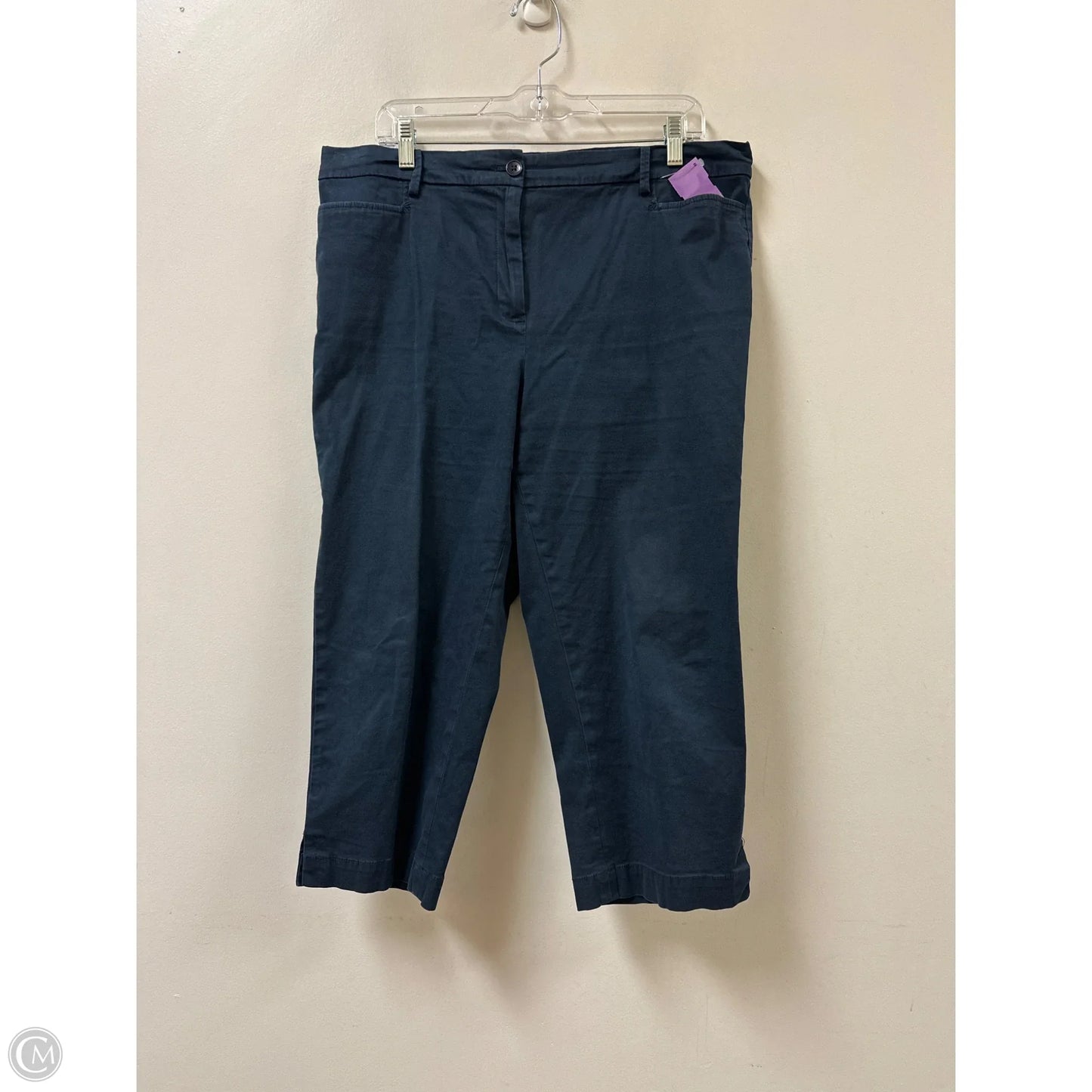 Pants Cropped By Talbots In Navy, Size: 14