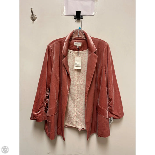 Blazer By Skies Are Blue In Pink, Size: 1x