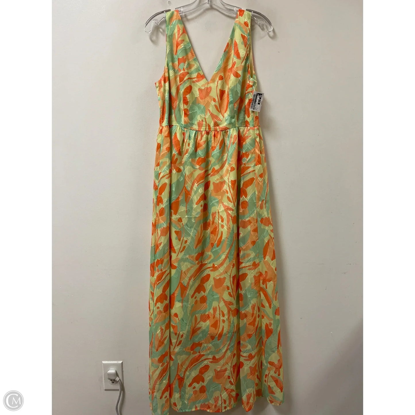 Dress Casual Maxi By Like Love In Green & Yellow, Size: L