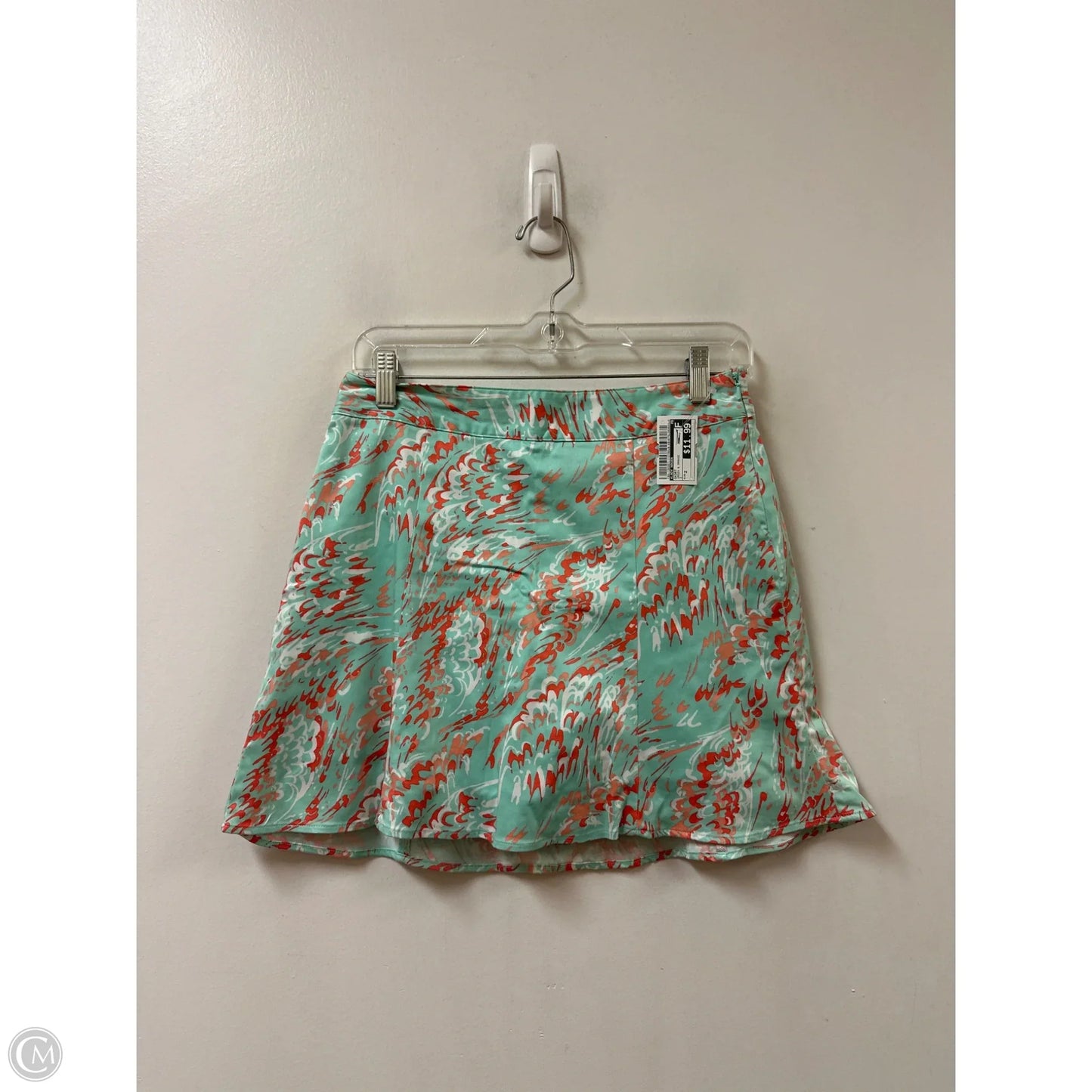 Skort By Lady Hagen In Green & Orange, Size: 2
