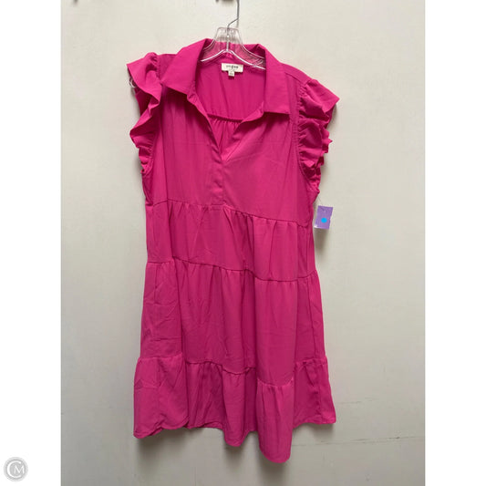 Dress Casual Short By Umgee In Pink, Size: L