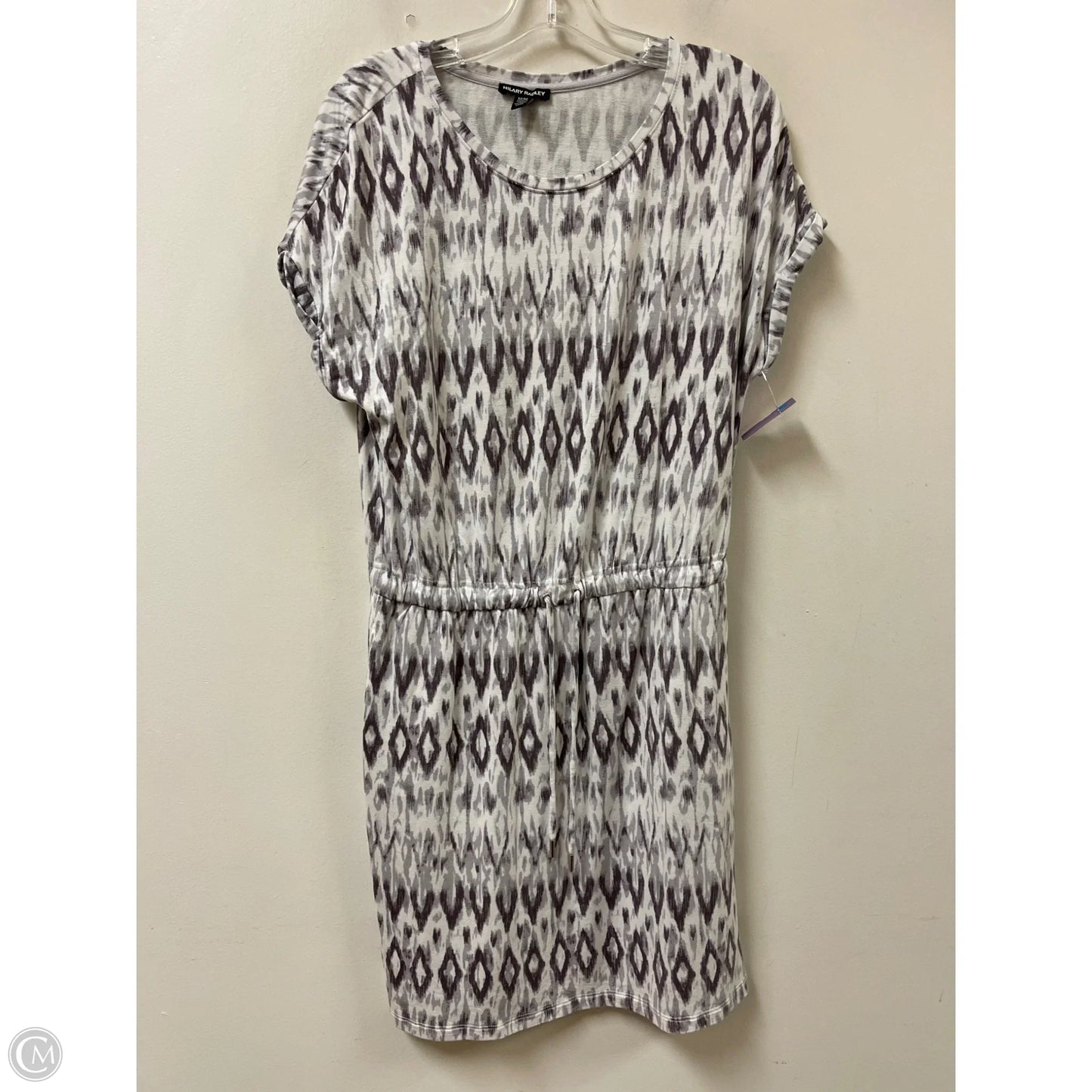 Dress Casual Short By Hilary Radley In Grey & White, Size: M