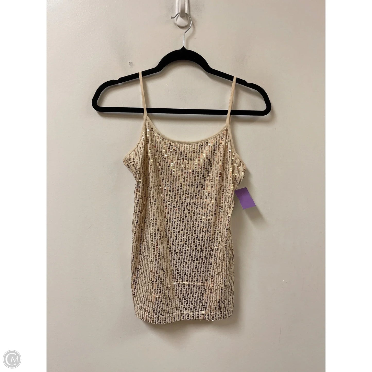 Top Sleeveless By Ann Taylor In Cream, Size: Xs