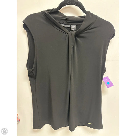 Top Sleeveless By Tahari In Black, Size: Xl