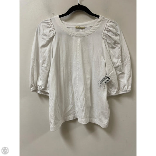 Top Short Sleeve By Madewell In White, Size: M