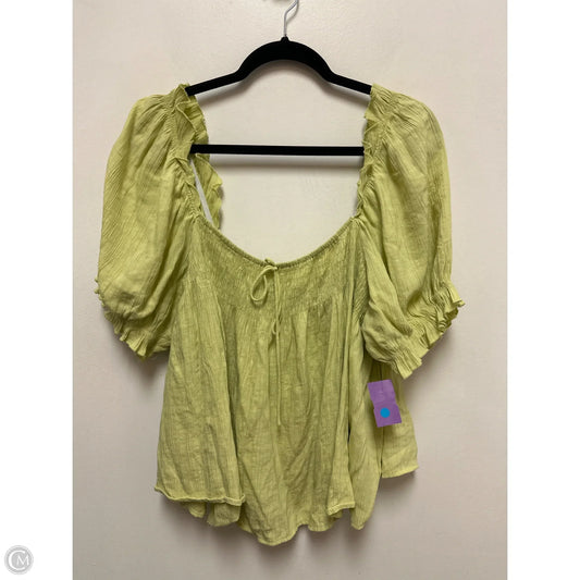 Top Short Sleeve By Arula In Green, Size: 3x