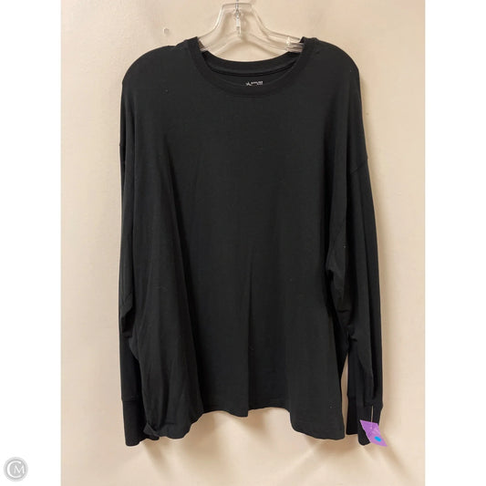 Top Long Sleeve By Aerie In Black, Size: Xl