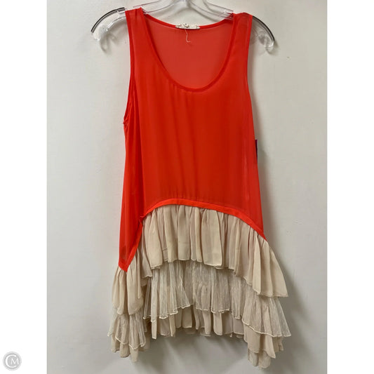 Tunic Sleeveless By Clothes Mentor In Orange, Size: S