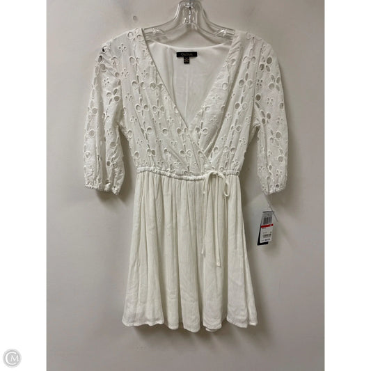 Dress Casual Short By City Studio In White, Size: Xs