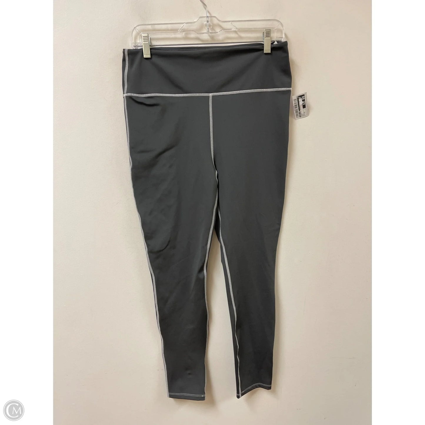 Athletic Leggings By Just Fab In Grey, Size: Xl