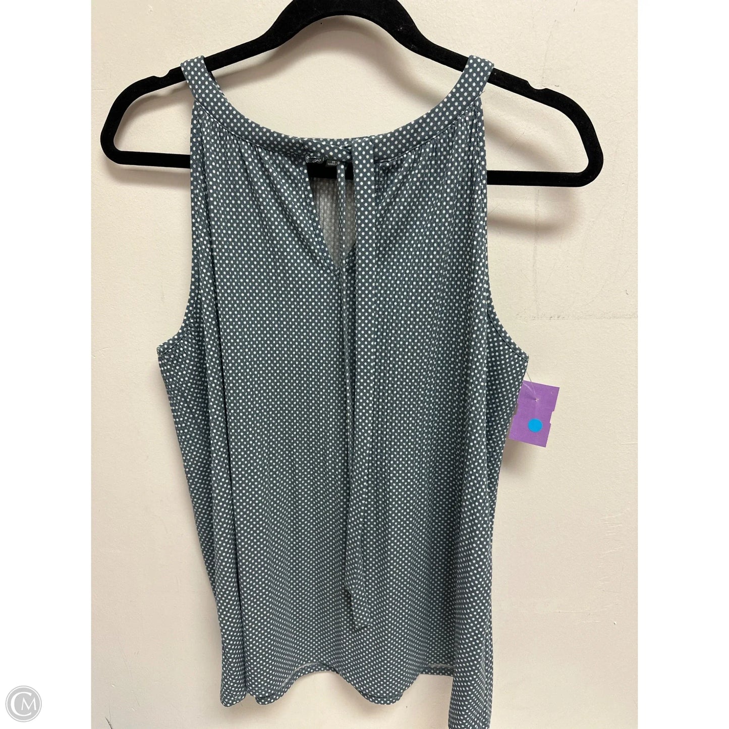 Top Sleeveless By Adrianna Papell In Polkadot Pattern, Size: M