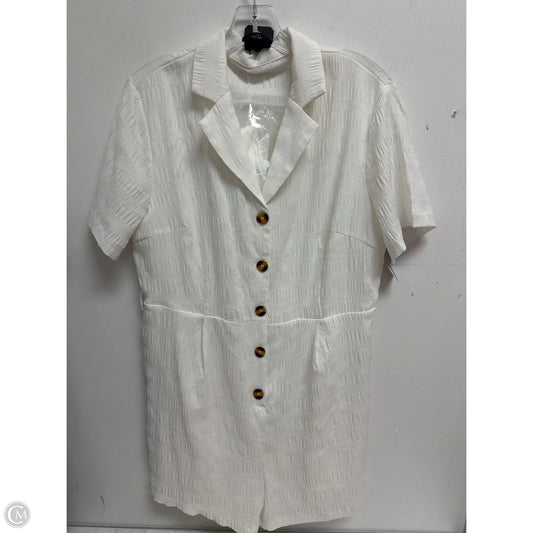 Romper By Emery Rose In White, Size: Xl