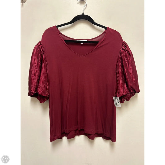 Top Short Sleeve By Dr2 In Red, Size: Xl