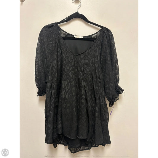 Top Short Sleeve By Umgee In Black, Size: Xl