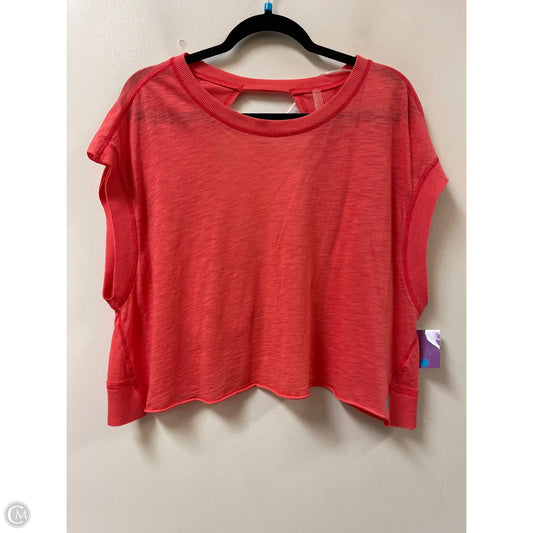 Athletic Top Short Sleeve By Free People In Pink, Size: Xs