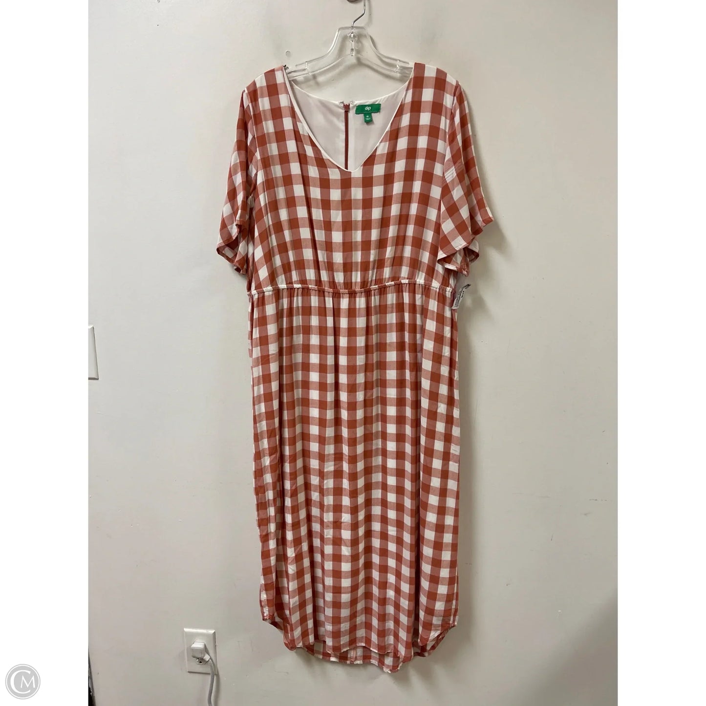 Dress Casual Maxi By Dip In Orange & White, Size: Xl