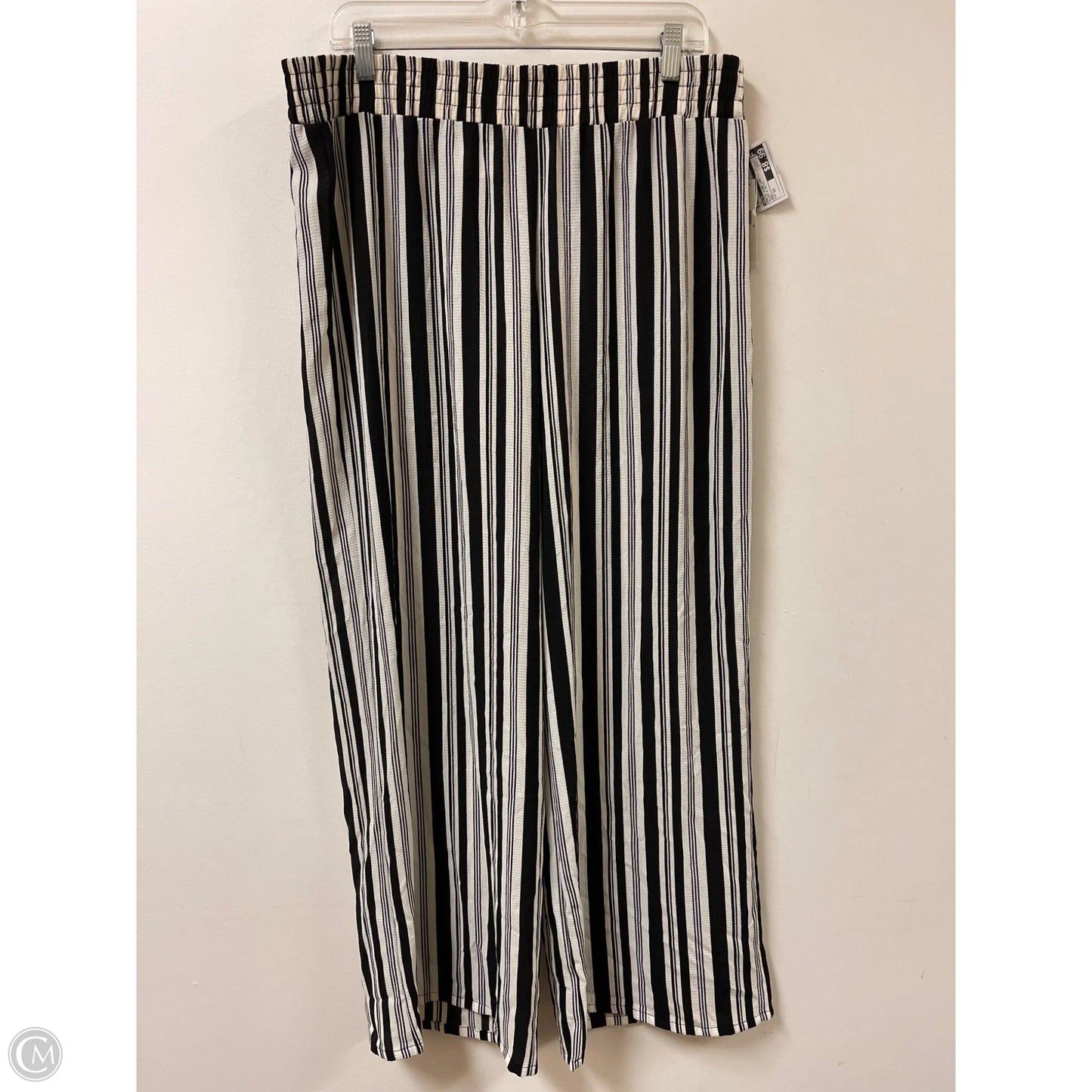 Pants Wide Leg By Alyx In Black & White, Size: 12