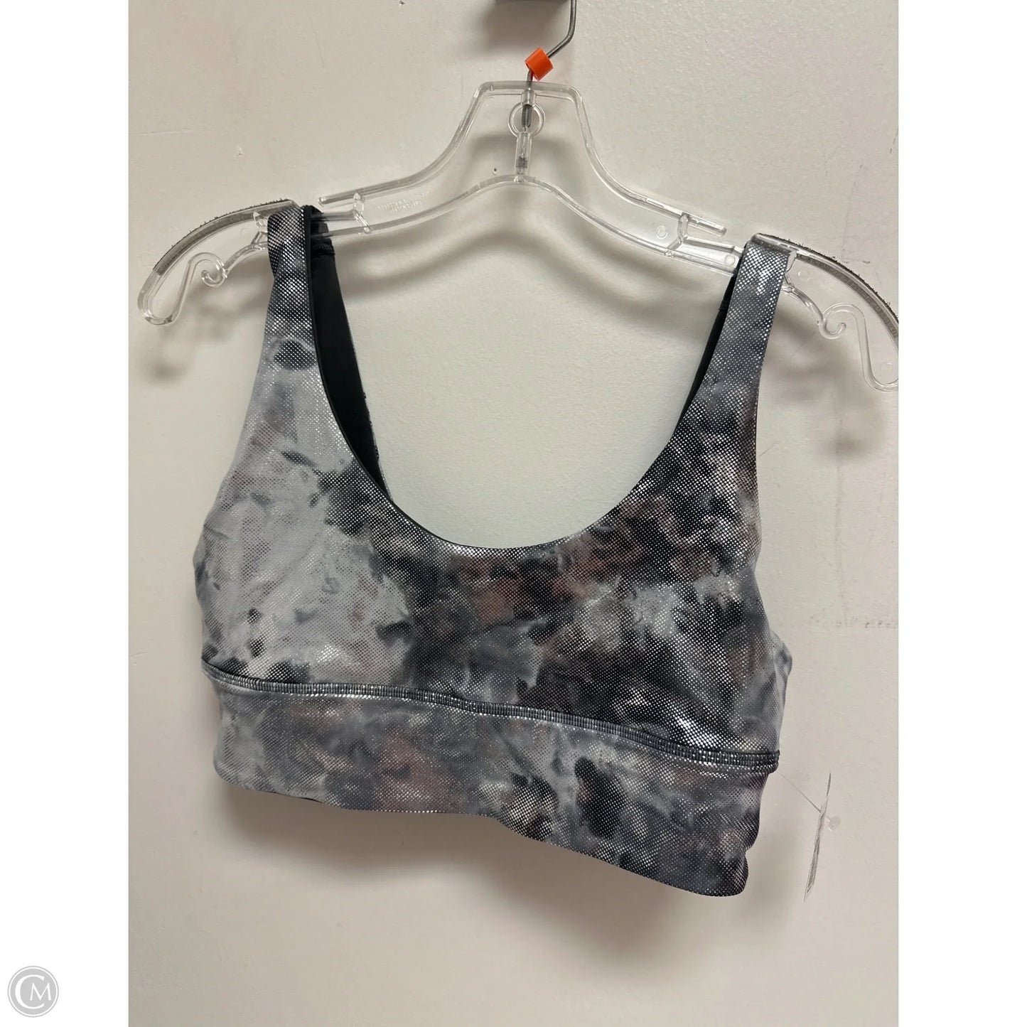 Athletic Bra By Lululemon In Silver, Size: 10