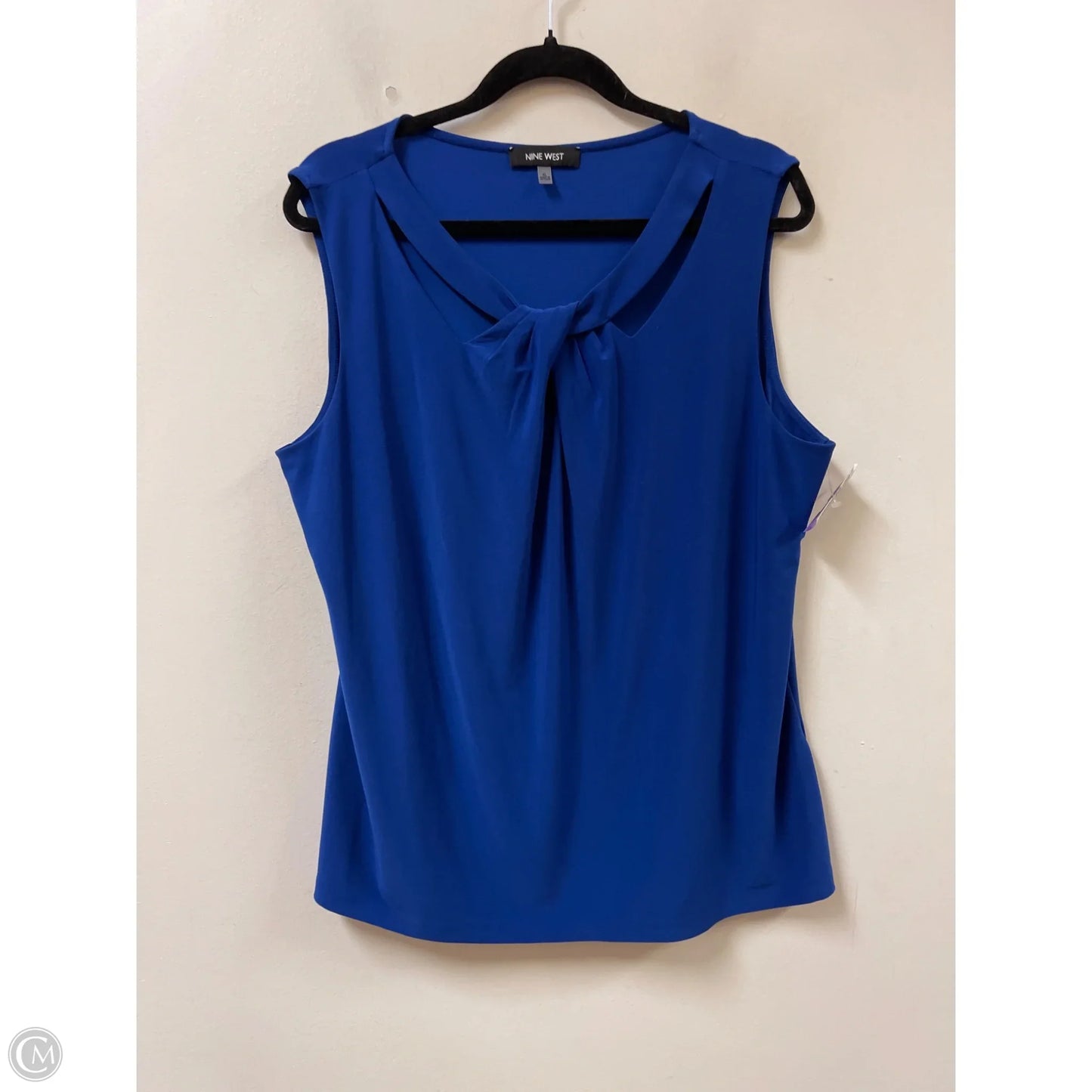 Top Sleeveless By Nine West In Blue, Size: Xl