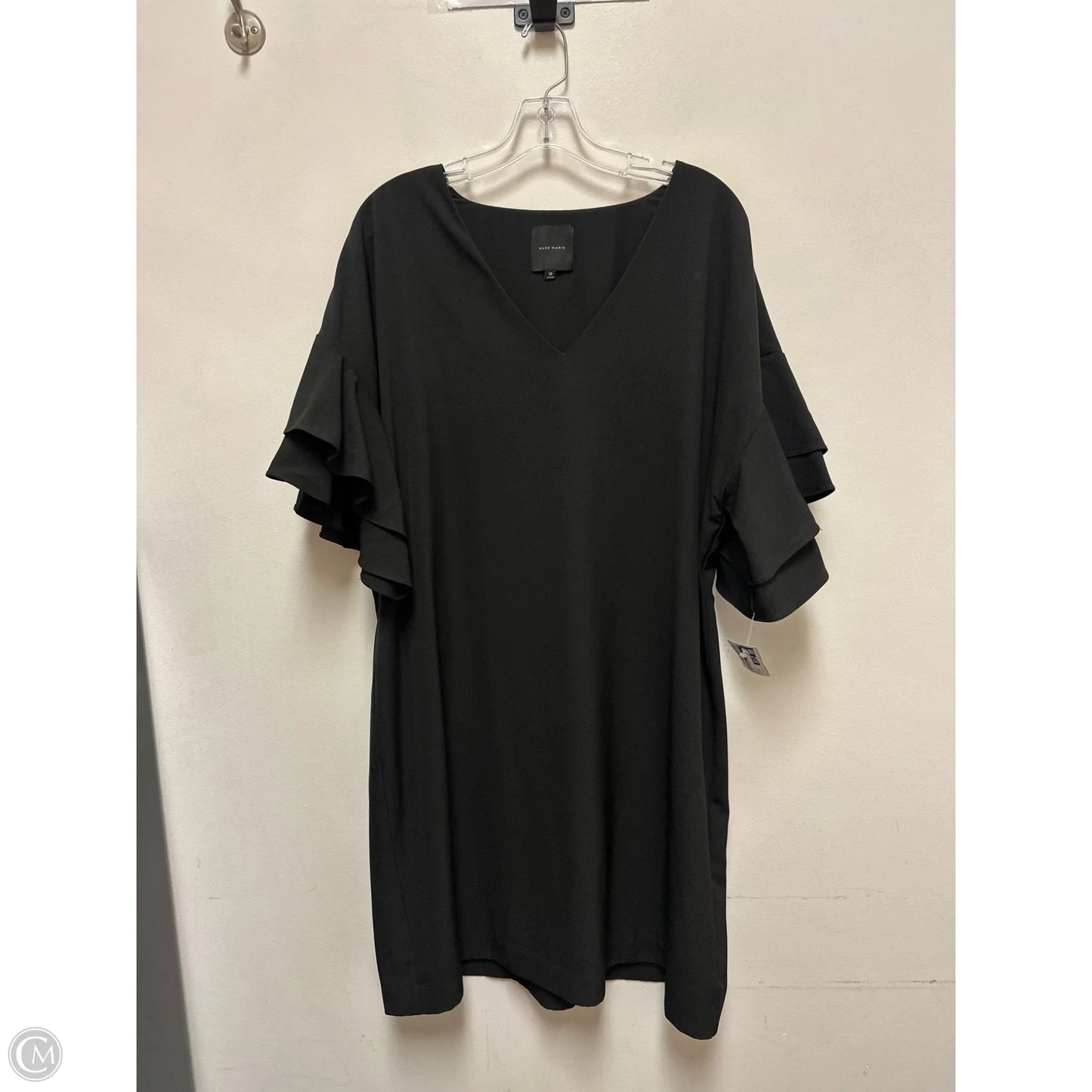 Dress Casual Short By Alex Marie In Black, Size: 1x