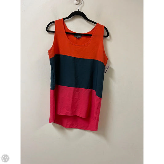 Top Sleeveless By Clothes Mentor In Blue & Orange, Size: L
