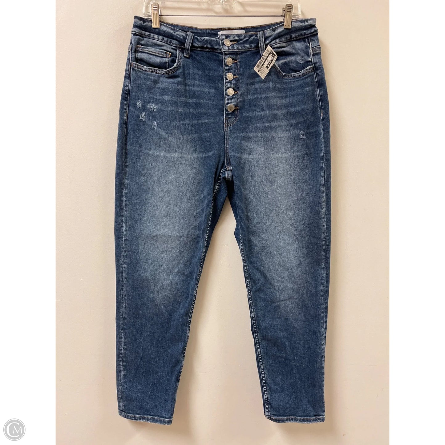 Jeans Skinny By Vervet In Blue Denim, Size: 10