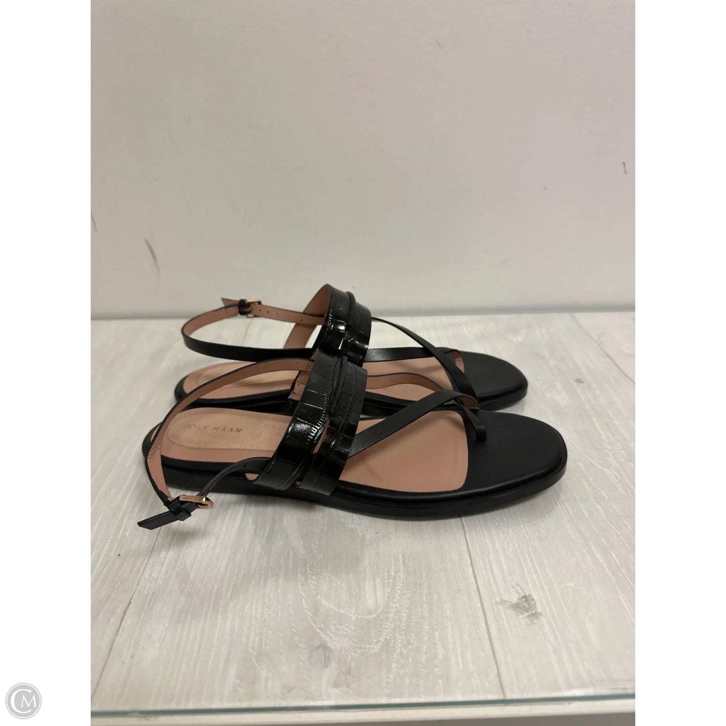 Sandals Flats By Cole-haan In Black, Size: 10