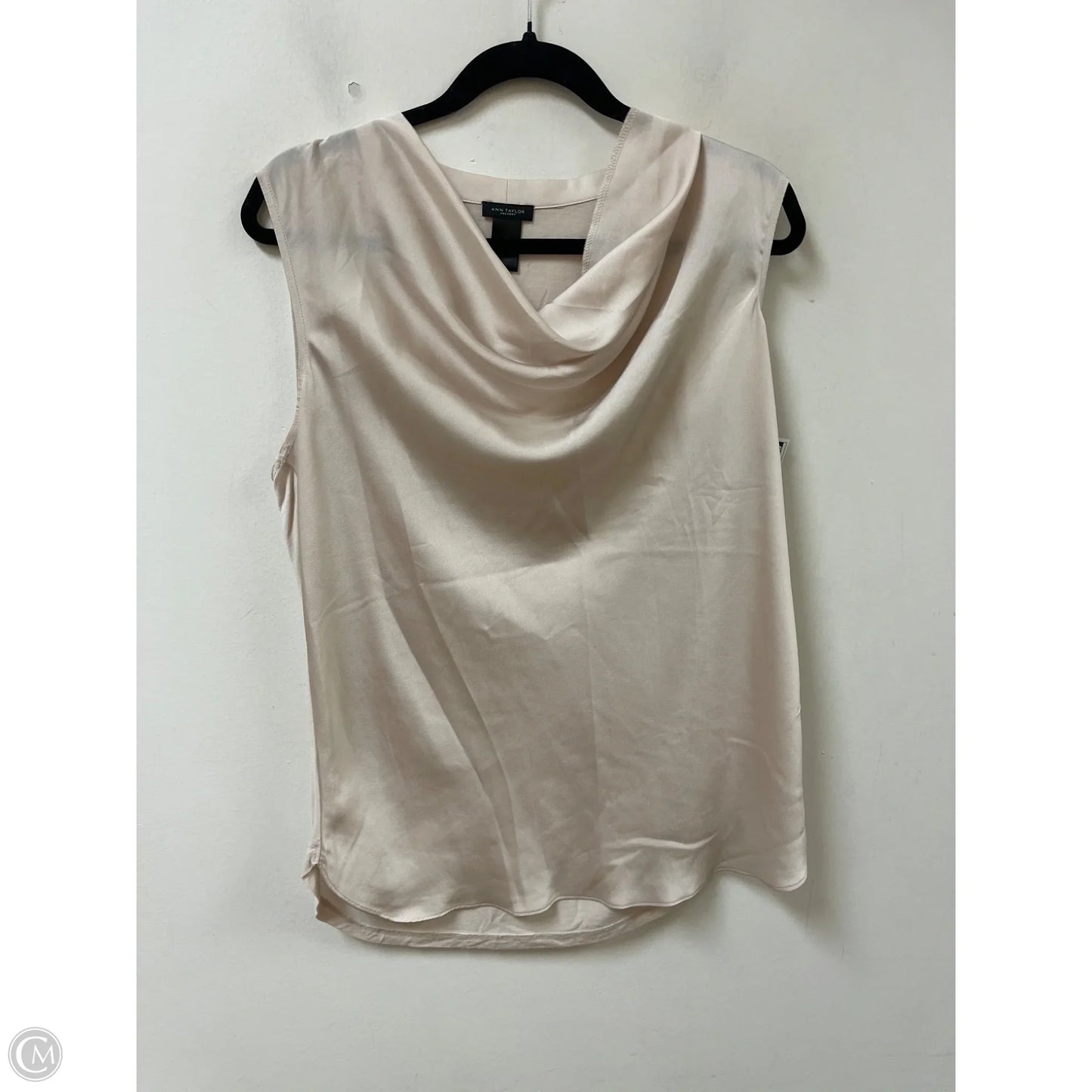 Top Sleeveless By Ann Taylor In Cream, Size: L