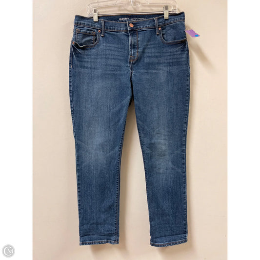 Jeans Skinny By Old Navy In Blue Denim, Size: 12