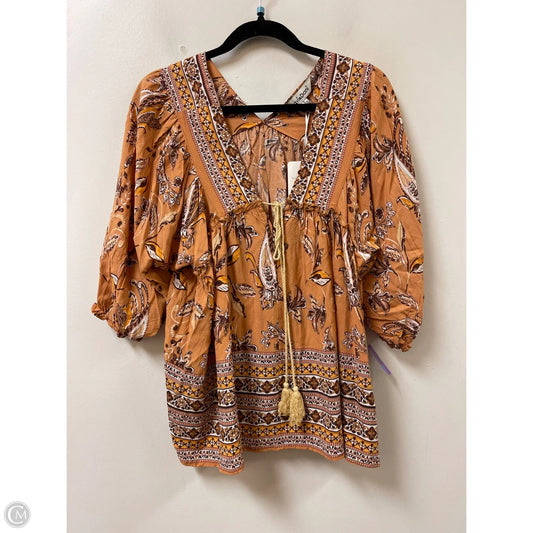 Top Short Sleeve By Davi & Dani In Yellow, Size: S