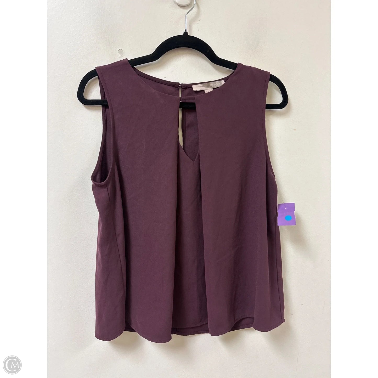 Top Sleeveless By Forever 21 In Purple, Size: M