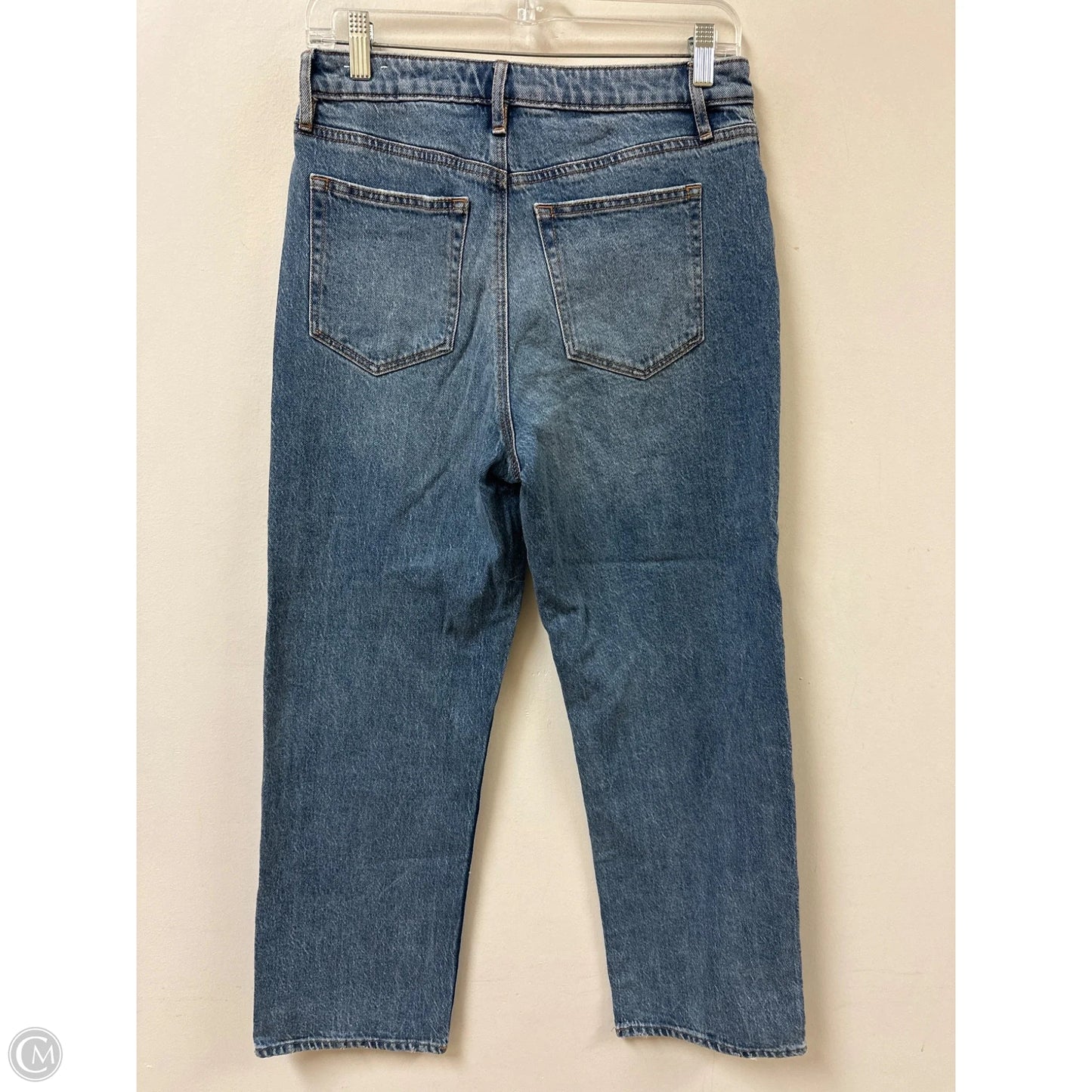 Jeans Straight By Loft In Blue Denim, Size: 4