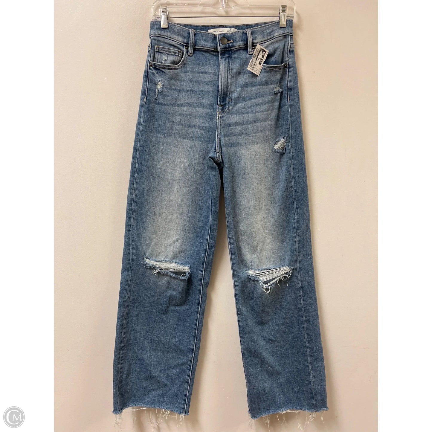 Jeans Wide Leg By Altard State In Blue Denim, Size: 4