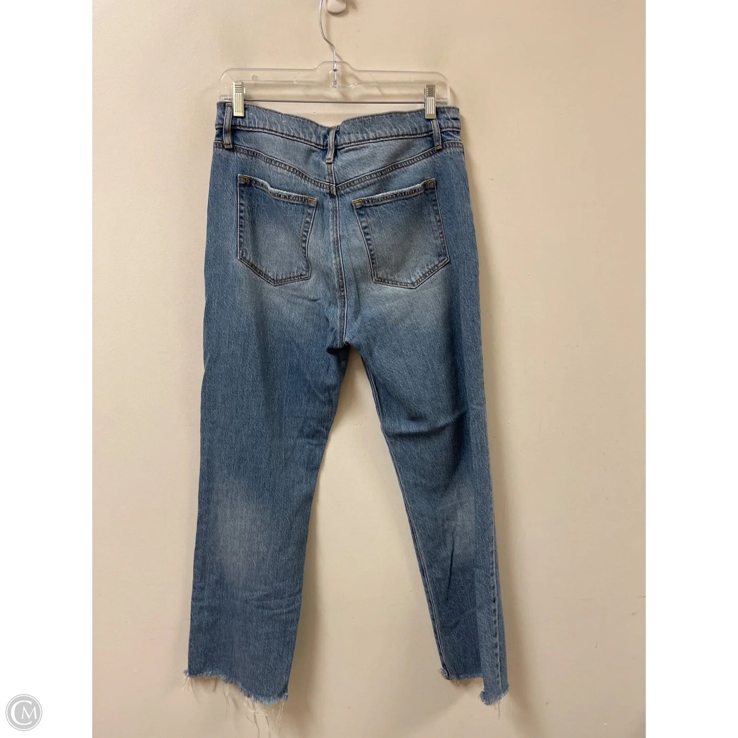 Jeans Straight By Loft In Blue Denim, Size: 8