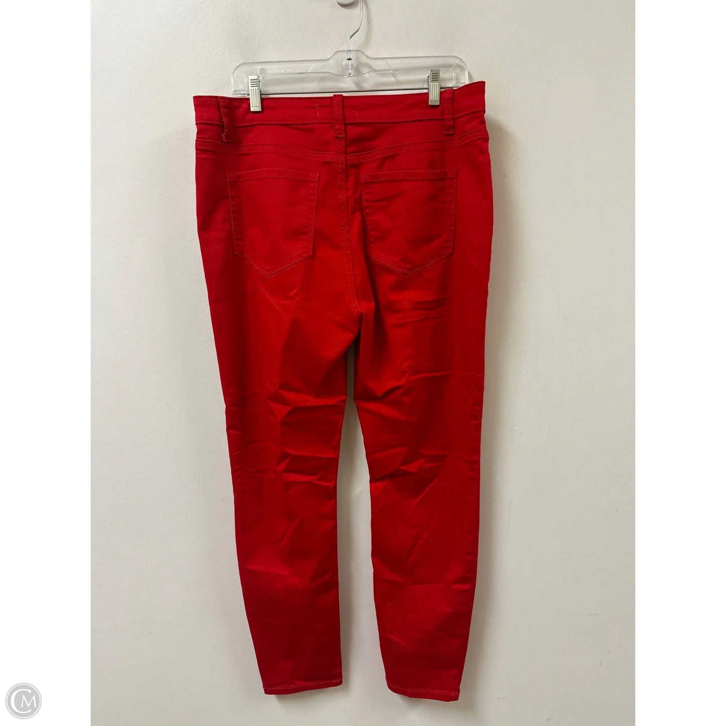 Jeans Skinny By Zenana In Red Denim, Size: 16