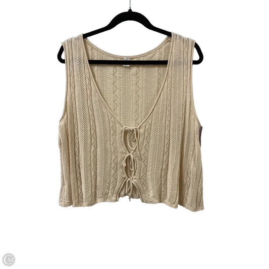 Top Sleeveless By Old Navy In Cream, Size: Xl