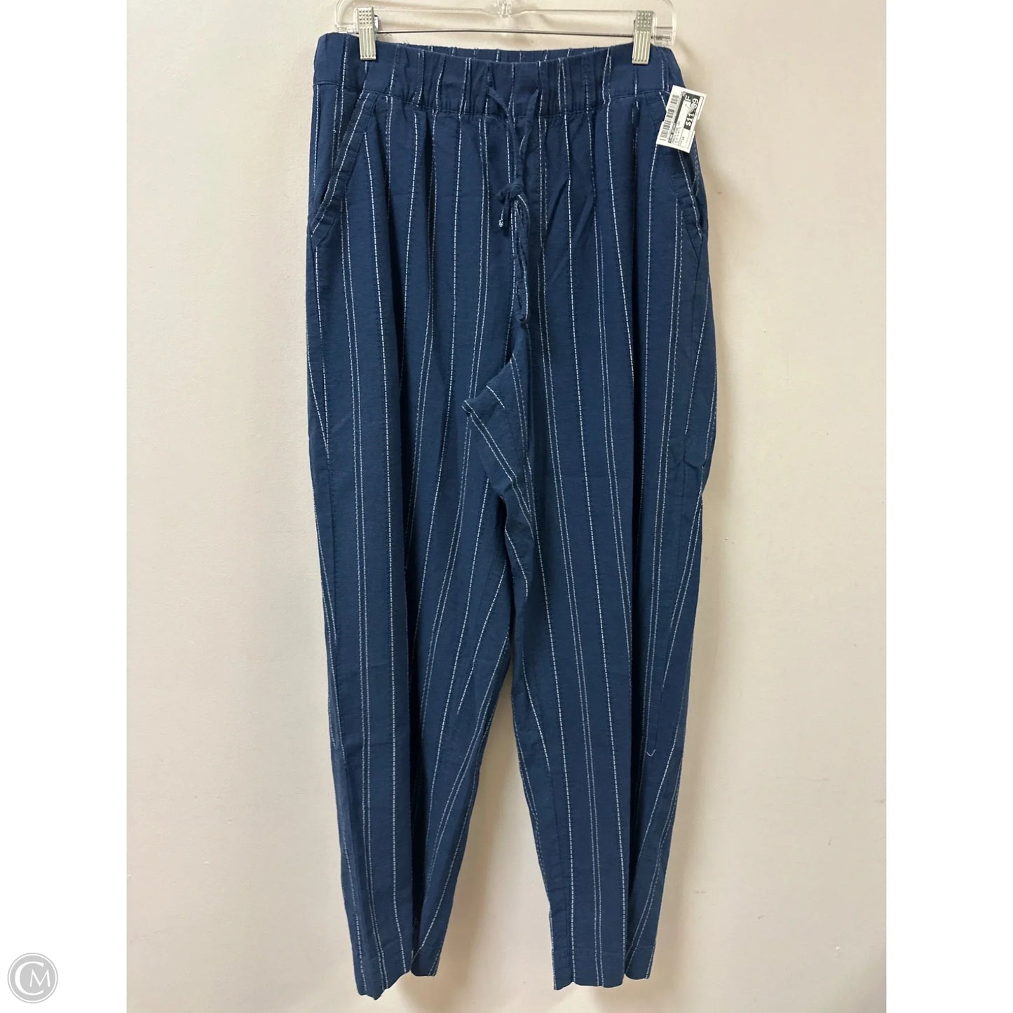 Pants Wide Leg By Lane Bryant In Blue & White, Size: 14