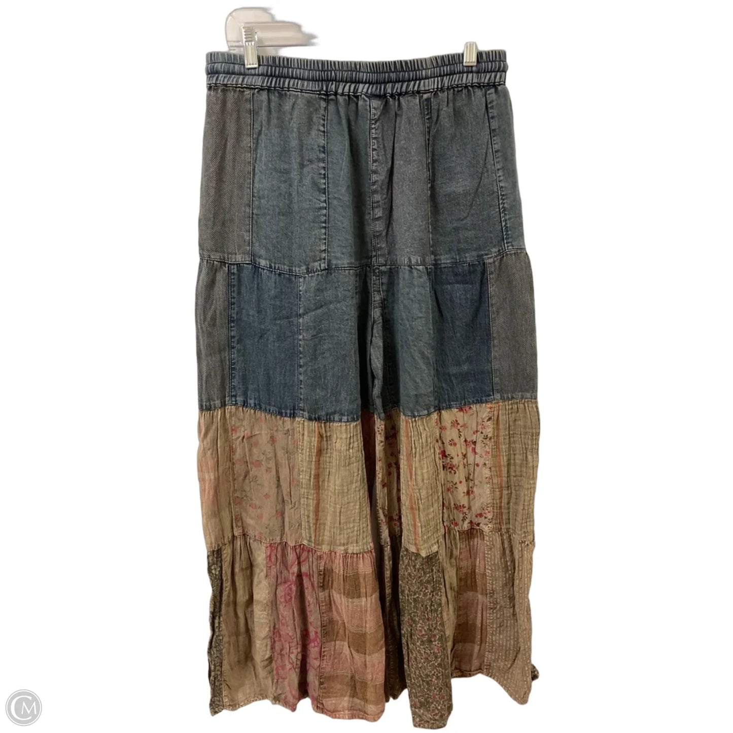 Pants Wide Leg By Clothes Mentor In Blue & Brown, Size: 12
