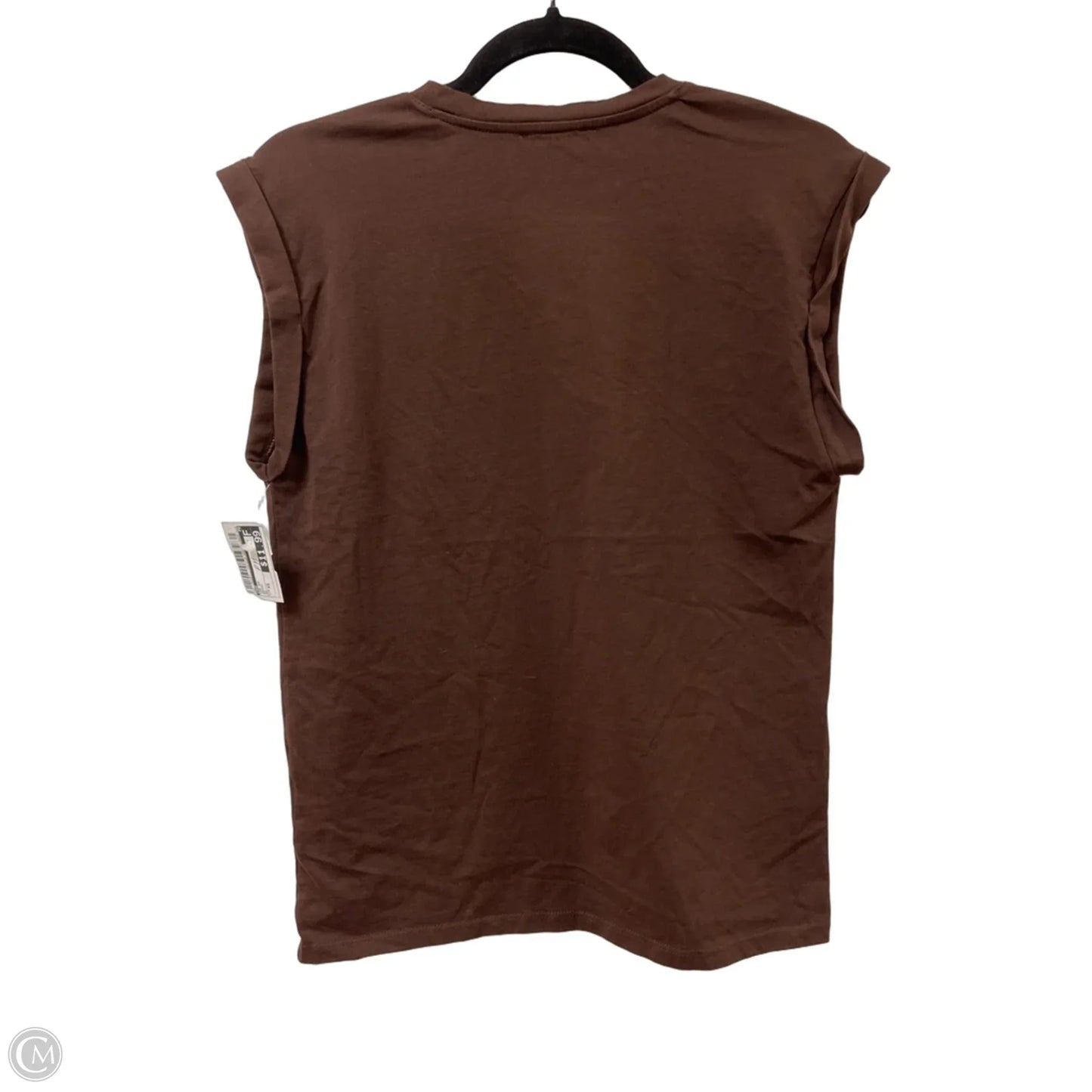 Top Short Sleeve By Mng In Brown, Size: Xs