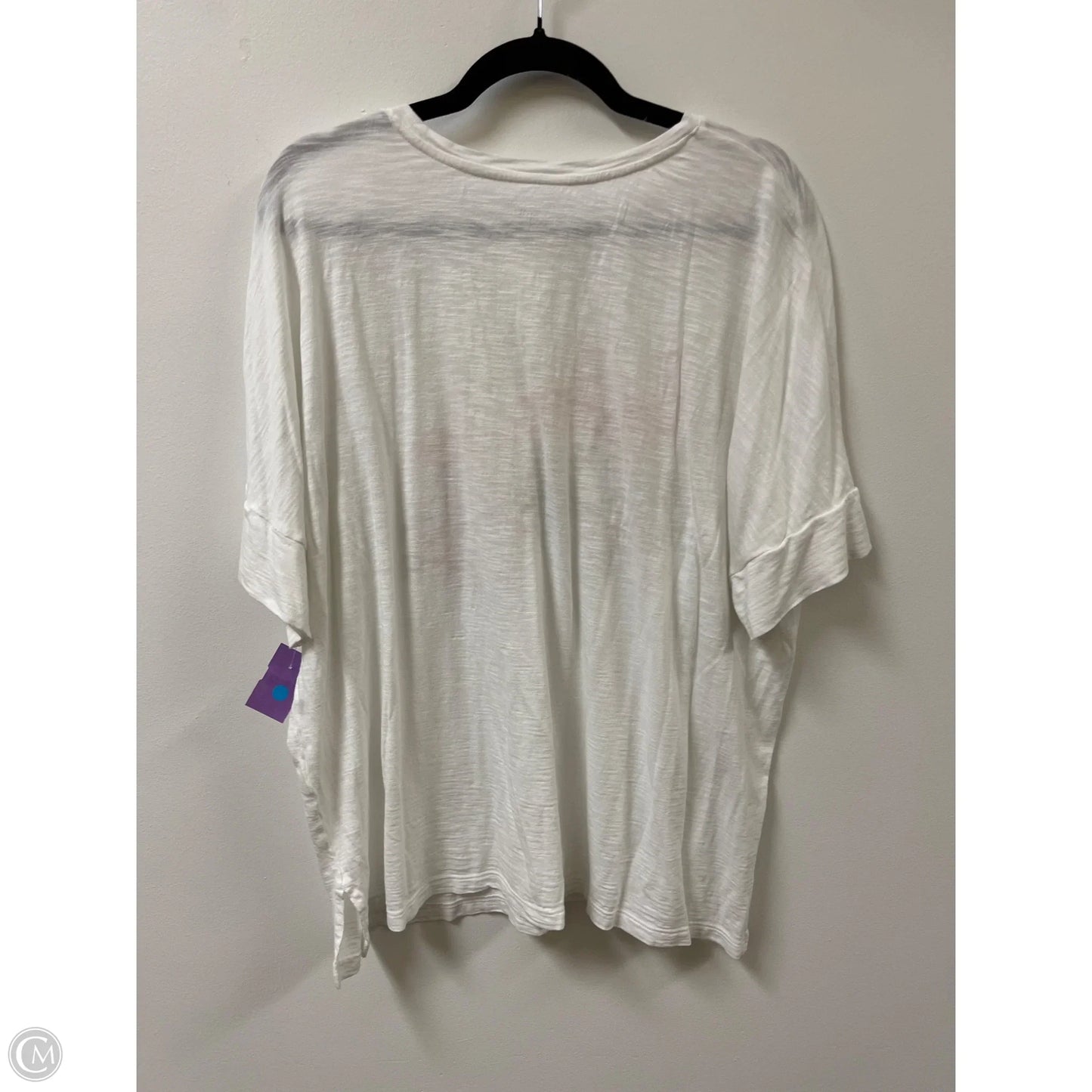 Top Short Sleeve By J. Jill In White, Size: 2x