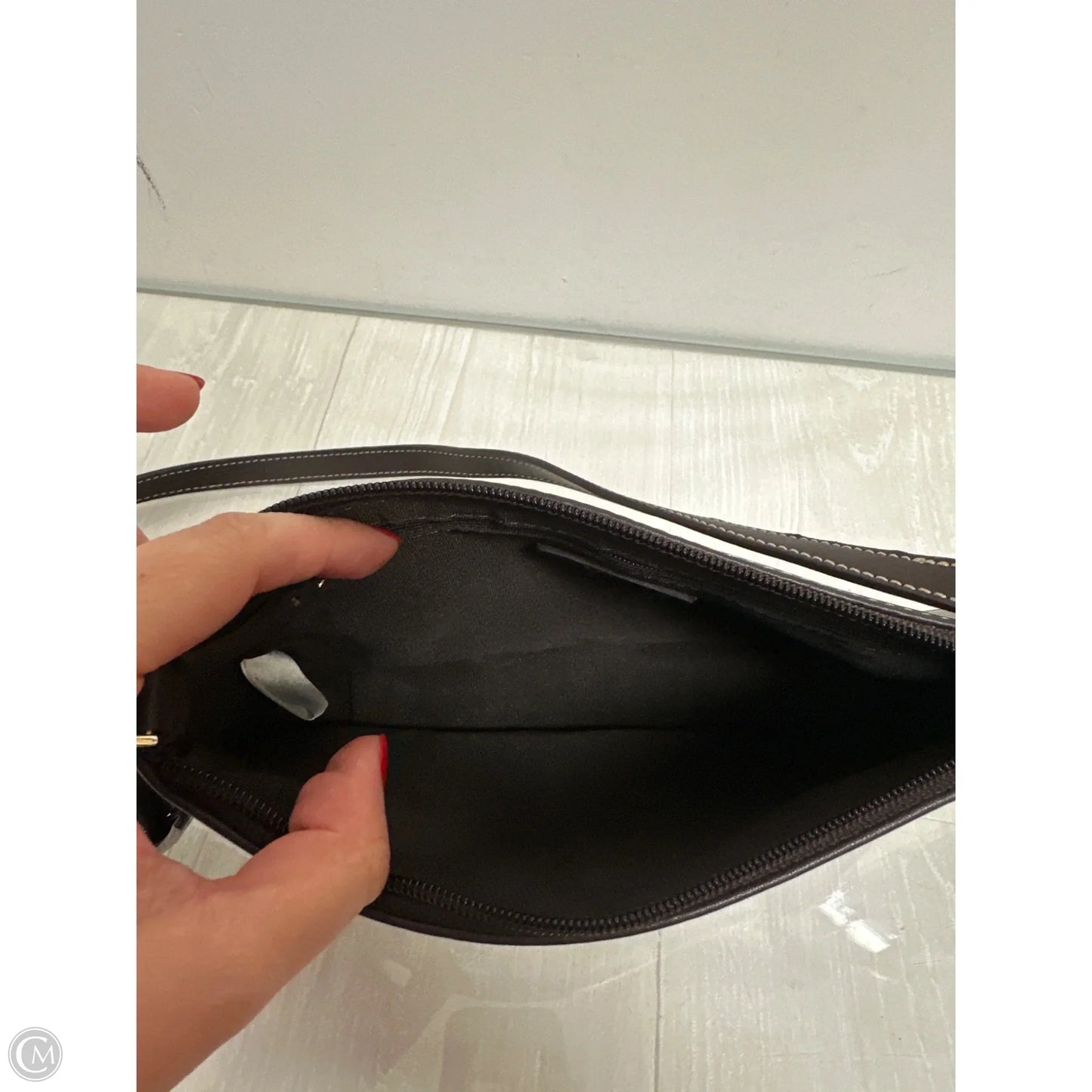 Handbag Leather By Casual Corner, Size: Small