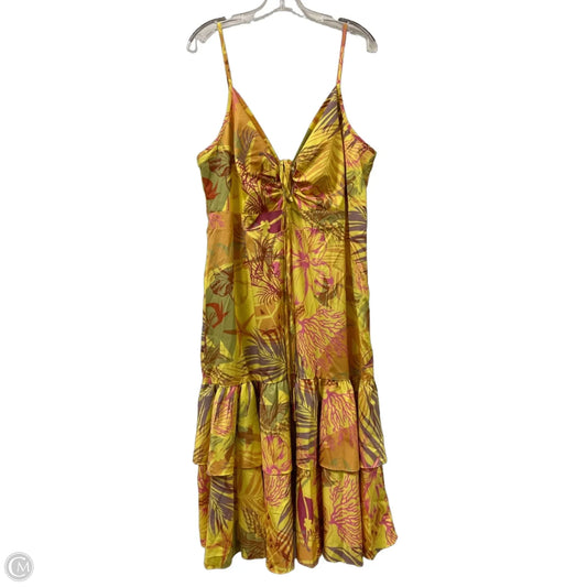 Dress Casual Midi By Shein In Yellow, Size: 2x