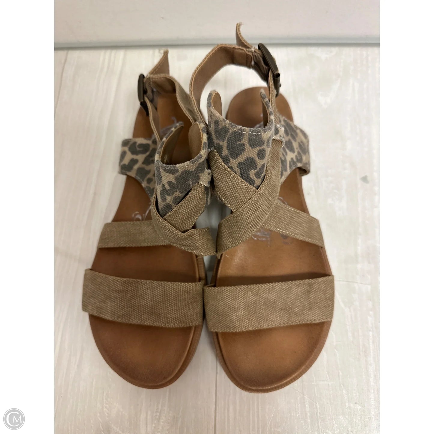 Sandals Flats By Very G In Animal Print, Size: 7