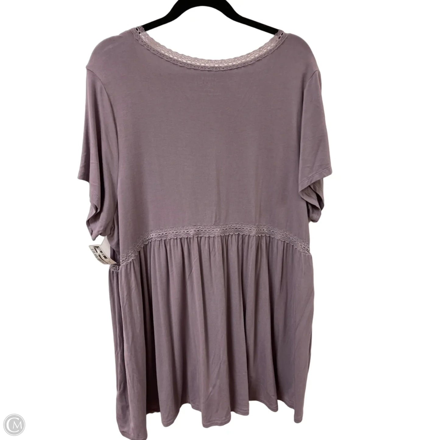 Top Short Sleeve By Torrid In Purple, Size: 3x