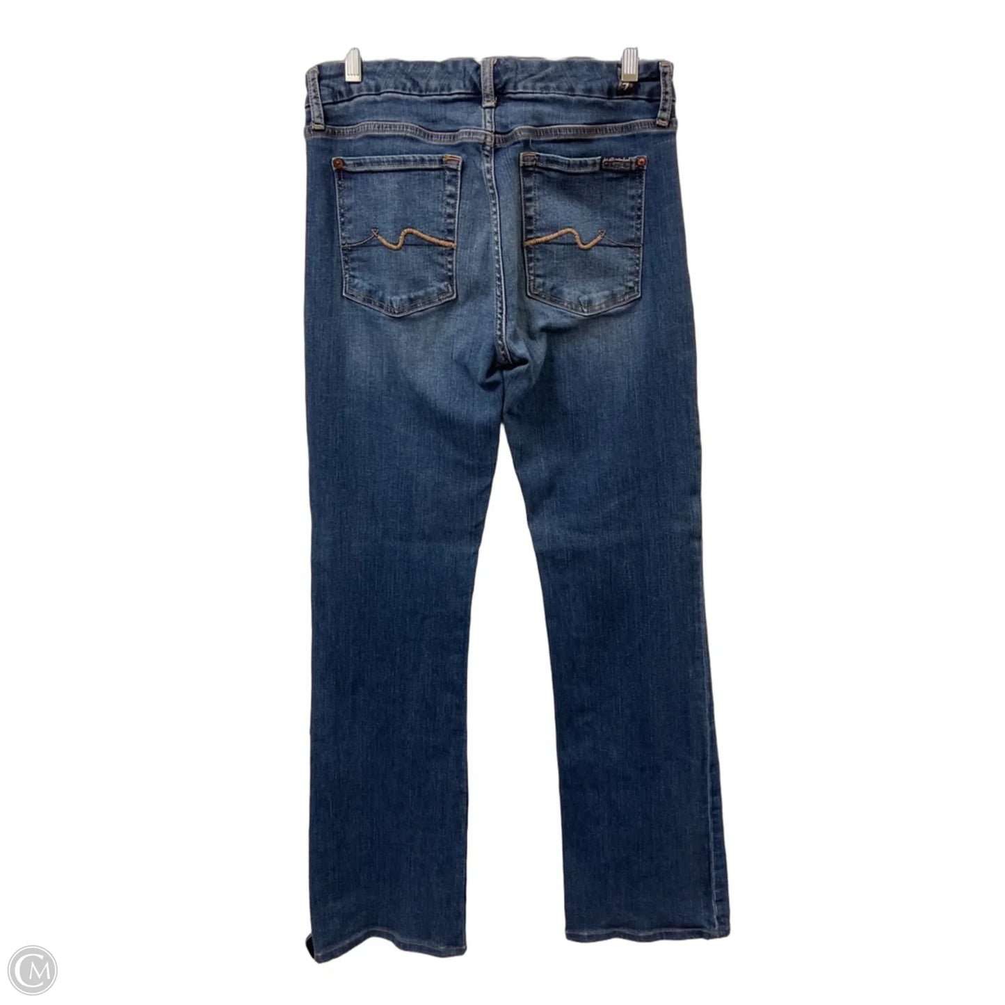 Jeans Boot Cut By 7 For All Mankind In Blue Denim, Size: 12