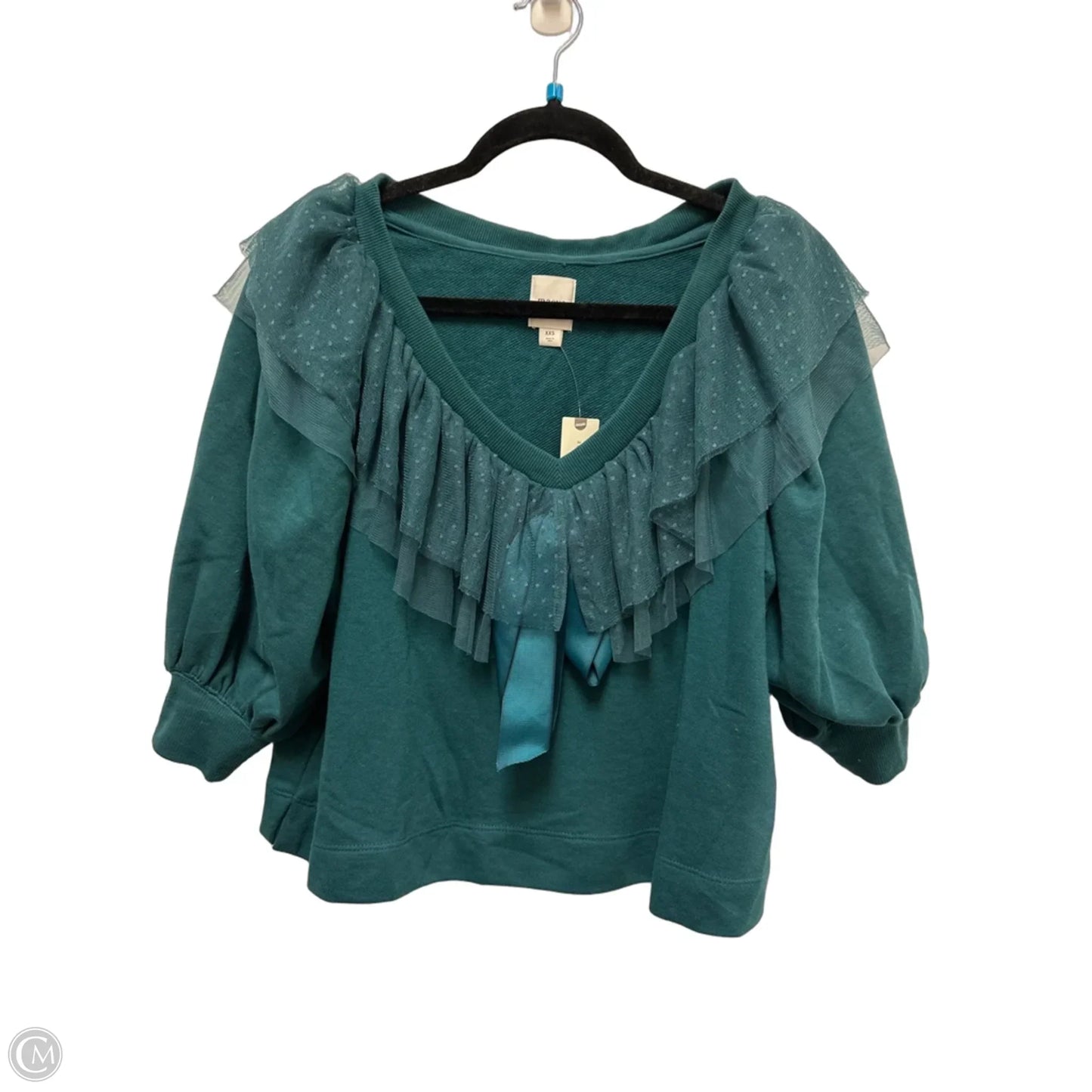 Sweatshirt Crewneck By Maeve In Green, Size: Xs